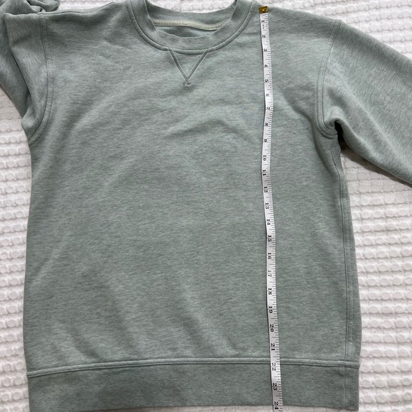 Lululemon All Yours Crew Terry Sweatshirt in Heathered Island Mist - Picture 7 of 10